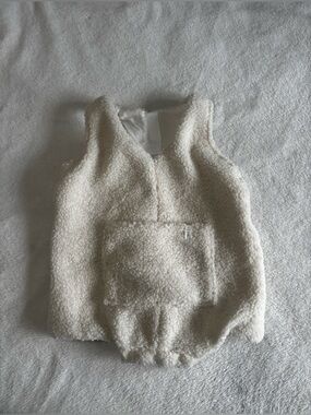 Cozy Cream Sherpa One-Piece Bodysuit - Kids